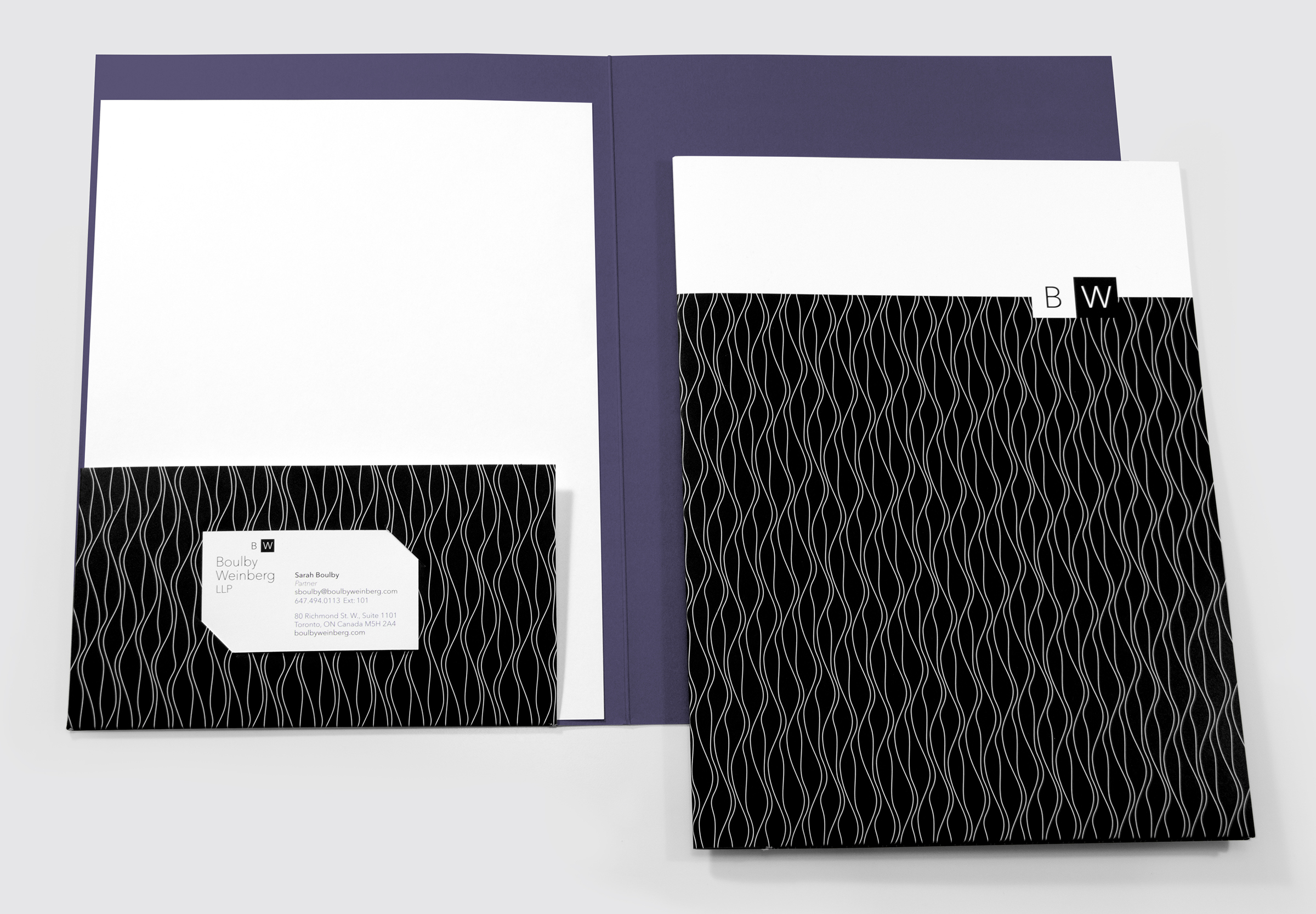 Presentation Folder, Letterhead, and Card